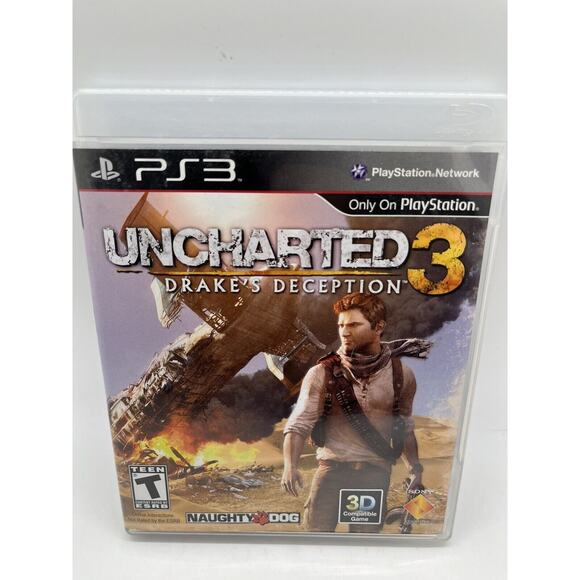 Uncharted 3 Drake's Deception PS3 PlayStation 3 Complete CIB - Tested - Picture 1 of 7